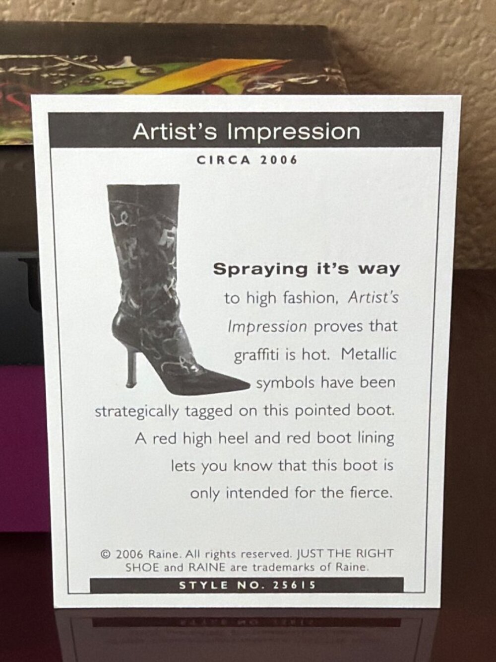 2006 Just the Right Shoe by Raine “Artists Impressions” Mini Shoe Figurine NEW - Picture 2 of 11